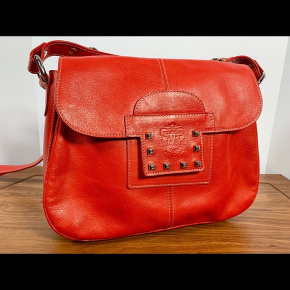 Peruzzi Firenze Leather Crossbody Handbag Purse - Picture 2 of 6